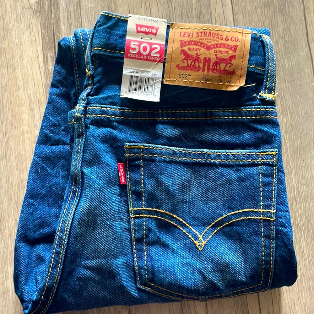 Boys Levi’s 502 12 Regular Taper 26x26 NWT